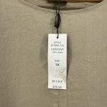 For Cynthia NEW NWT Woman Linen Tunic Top Beige Ruffle Sleeve Hem Size 1X Photo 3