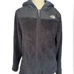 The North Face Black full zip deep pile sherpa Hooded Fleece Jacket Size Small Photo 10