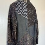 CLEARANCE! Brown Dor Dor Couture Multi Pattern Open Sweater Size M EUC Size M Photo 3