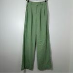Princess Polly Women’s Huxley Green Wide Leg Pants Size 0 Photo 1