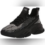 Steve Madden Women's Phantom Rhinestone Mesh Chunky Lace-Up Sneakers Size 8 NWOT Photo 1