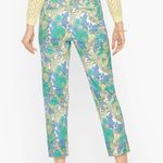 Talbots Perfect Crop Pant Breezy Floral Size 14 NWT Photo 1