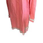 Sail To Sable  Coral Mint Green STS Linen Shift Dress Size Large Photo 5