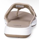 Time And Tru  Womens Flip Flops Size 6 Beige  White New Photo 4