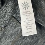 Athleta CYA Stronger Heather Gray Full Zipper Scuba Jacket, Size Medium Photo 3