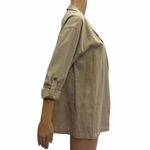 Active USA Lightweight Linen Blend Open Front Roll Sleeve Blazer Womens Large Photo 6