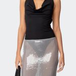 Edikted Edited Backless Cowl Neck Bodysuit - Size S. Photo 5