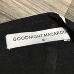 Goodnight Macaroon Goodnight Macroon Black White Stripes spaghetti straps Romper; Photo 6