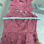 Free People X Saylor Jessa Floral Mini Party Dress crochet floral Sz S Photo 8