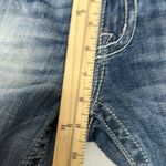 Miss Me Blue Cropped Jeans with Rhinestone Embellishments Photo 9