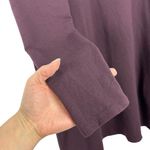 Pure Jill Burgandy Pima Cotton Modal Spandex Shift Dress Pockets Size Small Photo 2