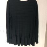 Anthropologie ANTHRO ERI + ALI Black Knit Thermal Long Sleeve S Photo 5