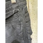 Juicy Couture  Distressed Faux Leather Trim Black Stretch Denim Skinny Jeans 30 Photo 2