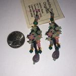 Jericho Rose Originals Handcrafted Seed Bead Beaded Boho Earrings Black Photo 6