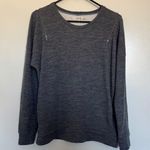 J Brand Zip Shoulder Sweatshirt is Heather Grey Size Medium Photo 0