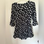 Abercrombie & Fitch Abercrombie black floral romper with cutout detail and pockets S Photo 9