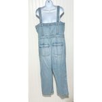 Madewell Light Wash Blue Stitched Strap Utility Pocket Denim Jumpsuit Size 14 Photo 3