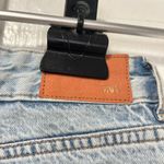 ZARA  High Rise button fly straight leg distressed denim jeans sz 4 Photo 7