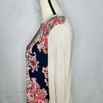 Market & Spruce Stitch Fix  Lightweight Knit Top Envelope Back Paisley Size M Photo 4