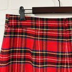 J.Crew NEW Tartan Plaid A-Line Wool Blend Plaid Red Skirt NWT Photo 15