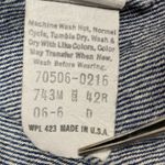 Levi's  Vintage Jean Trucker Jacket 70506 0216 [Size 42R (Large)]‎ Made in USA Photo 1