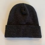 Dark Gray Knit Beanie Winter Hat with House Logo Men’s or Women’s Photo 1