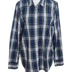J.Crew Blue and Green Plaid Button-up Shirt Size Medium Blue Plaid Shirt Photo 0