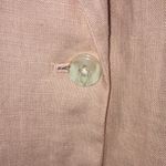 J.Jill Love Linen Women’s Linen Baby Light Pink One-Button Career Office Blazer Photo 3