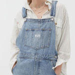 Levi's  Norah Skirtall‎ Dress Overall Mini Cotton Denim Blue Size XS Photo 0