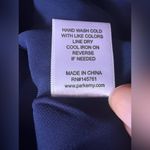 Parker dark blue background with floral print cold-shoulder ruffled sleeves M Photo 6