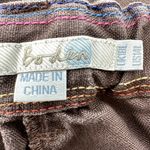 Boden 100% Linen Wide Leg Pants Drawstring Ankle Summer Casual Brown 14L 38"x34" Size 14 Photo 2