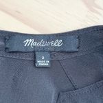 Madewell Embroidered Silk Folkway Jumpsuit in Black Sleeveless Crop Leg, Size 2 Photo 5