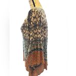 Vintage America Blues Small Bohemian Top with Bell Sleeves and Embroidery Orange Photo 9