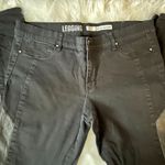 DKNY Jeans- Legging with Vegan Leather Trim Size 16 Photo 2