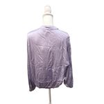 Michela Mii Light Purple Viscose Blend Bomber Jacket, One Size (up to Large) Photo 2