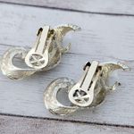 Vintage Clip On Earrings Large Gold Tone Photo 6