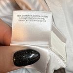 Pappagallo Women’s 12 Gray White Stripe Dress Bell Ruffle Sleeve Resort Office Photo 8