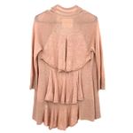 Angel of the North Size Small Anthropologie Pink Cardigan Sweater Linen‎ Blend Photo 1