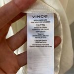 Vince  Belted Button Front Linen Blend Midi Skirt Ivory 1X Photo 5