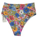 Raisin's  Juniors' Floral-Print Textured High-Waist Bikini Photo 1