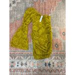 NWT For Love & Lemons Tiana Mini Dress Size XS In Yellow Lace Sheer Overlay Photo 3