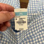 J. McLaughlin  Masie Shorts‎ 4  NWT $138 Catalina Stretch Pull On Gingham Blue Photo 4