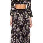 ALC Frank A.L.C. Josefa Dress Black Floral Maxi Photo 1