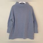 Free People  Women's Ottoman Slouchy Sweater Blue Denim Small Photo 2