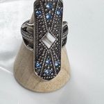 Free People  Silver Ring with Blue Accents Photo 10
