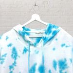 Jane & Delancey Hoodie L Blue White Tie Dye Pullover Sweatshirt Cotton Size L Photo 3