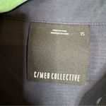 C/MEO COLLECTIVE  Lace Up Navy Blouse Size Xsmall Photo 2