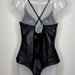 Blashe  Faux Leather Bodysuit. Size Large Photo 2