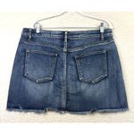 Altar'd State Denim Skirt Womens Large Floral Embroidered Mini Boho Cottagecore Garden Fairy Photo 1