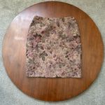 Kate Hill Floral Skirt Brown Pink Women's Size 8 Petite Formal Wear Photo 0